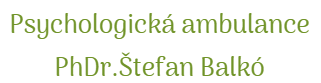 Psycholog PhDr. Štefan Balkó, Ústí nad Labem